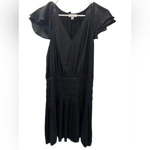 Anthropologie Current Air V-Neck Short Flutter Sleeves Lightweighjt Pre-Own EUC